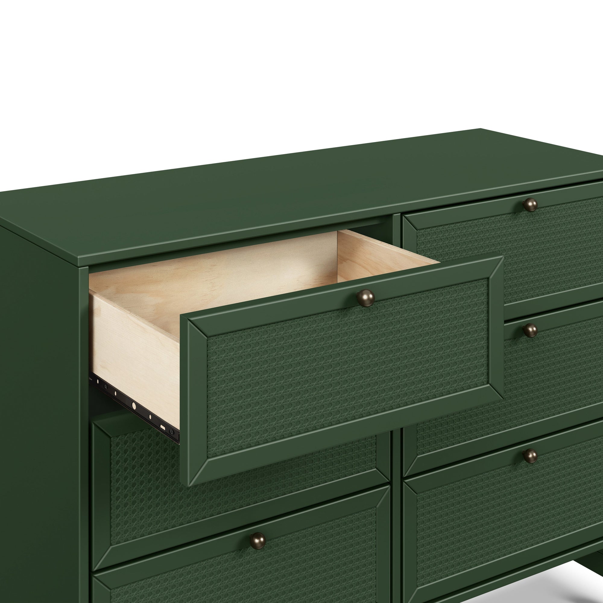 M24926FRGR,DaVinci,Margot 6-Drawer Dresser in Forest Green