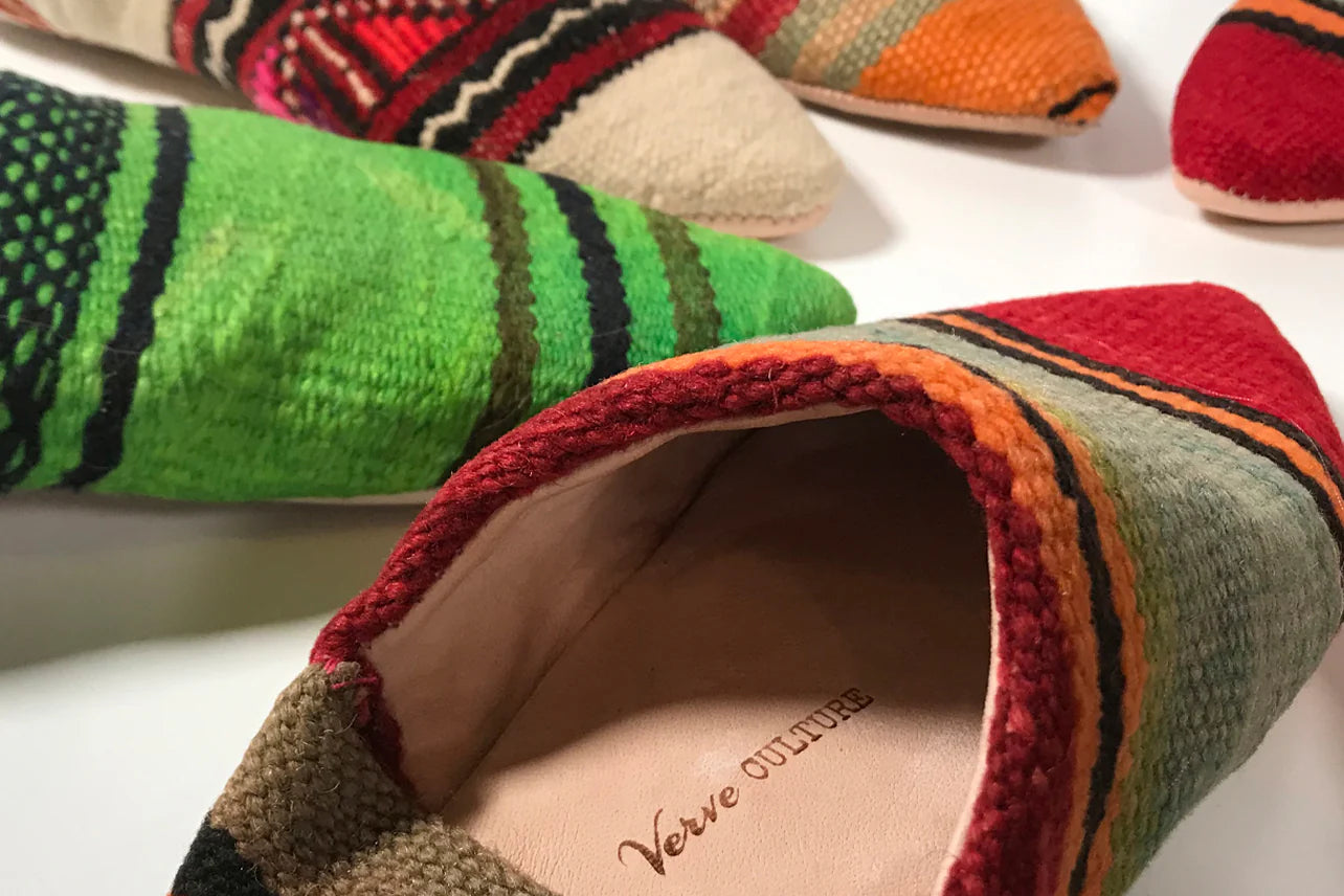 Moroccan Kilim Slippers