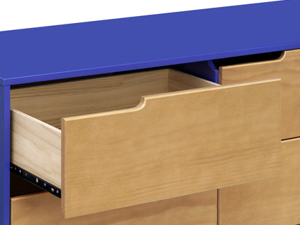 M4216CBTHY,Babyletto,Hudson 6-Drawer Double Dresser  Assembled in Cobalt and Honey