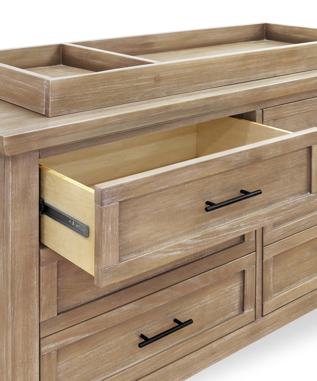 B14516DF,Monogram by Namesake,Emory Farmhouse 6-Drawer Dresser in Driftwood