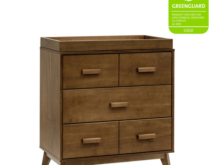 M5823NL,Babyletto,Scoot 3-Drawer Changer Dresser in Natural Walnut