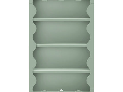 M31111LS,Babyletto Kids,Lido Wave Bookcase in Light Sage