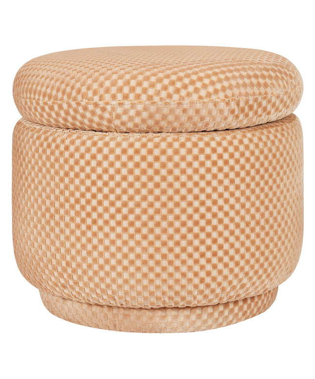 M22985CVC,Babyletto,Enoki Storage Ottoman in Canyon Velvet Checker