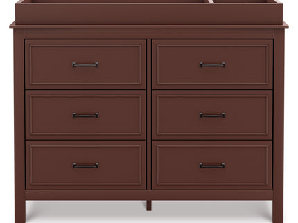 M12826CR,DaVinci,Charlie 6-Drawer Double Dresser in Crimson