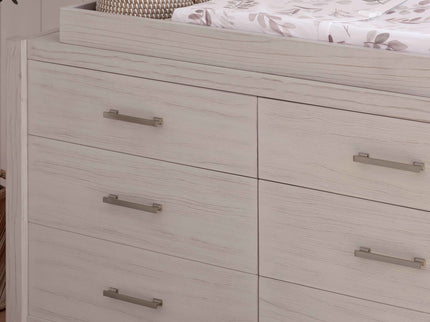 B26416WDF,Monogram by Namesake,Hemsted 6-Drawer Assembled Dresser in White Driftwood