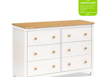 M27226RWHY,DaVinci,Shea 6-Drawer Dresser in Warm White and Honey
