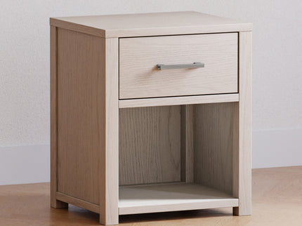 B26460WDF,Monogram by Namesake,Hemsted Nightstand  Assembled in White Driftwood