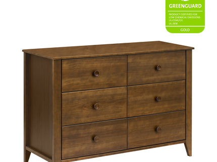 M10326NL,Babyletto,Sprout 6-Drawer Double Dresser in Natural Walnut