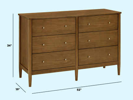 M27326L,DaVinci,Frem 6-Drawer Dresser in Walnut