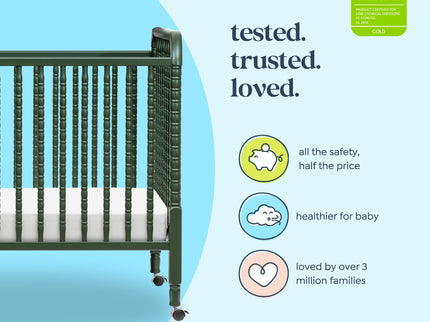 M7391FRGR,DaVinci,Jenny Lind Stationary Crib in Forest Green