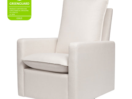 M20987PCMEW,Babyletto,Cali Pillowback Swivel Glider in Performance Cream Eco-Weave