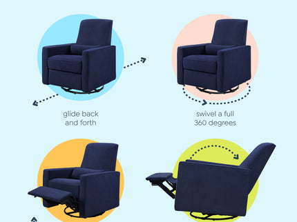 M10887NN,DaVinci,Piper Recliner in Navy