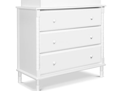 M7323W,DaVinci,Jenny Lind Spindle 3-Drawer Dresser in White