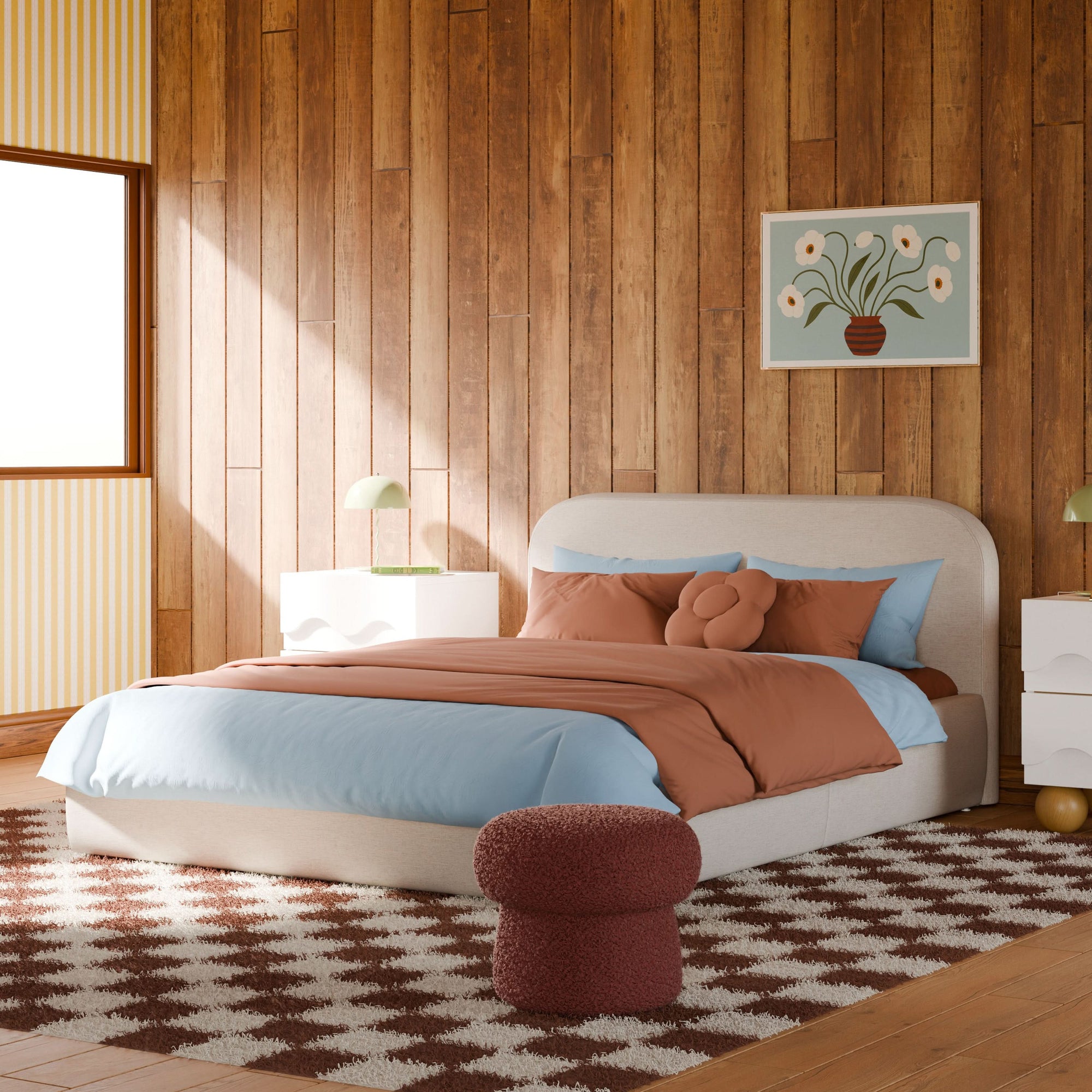M31296PBEW,Babyletto Kids,Nara Full Bed in Performance Beach Eco-Weave
