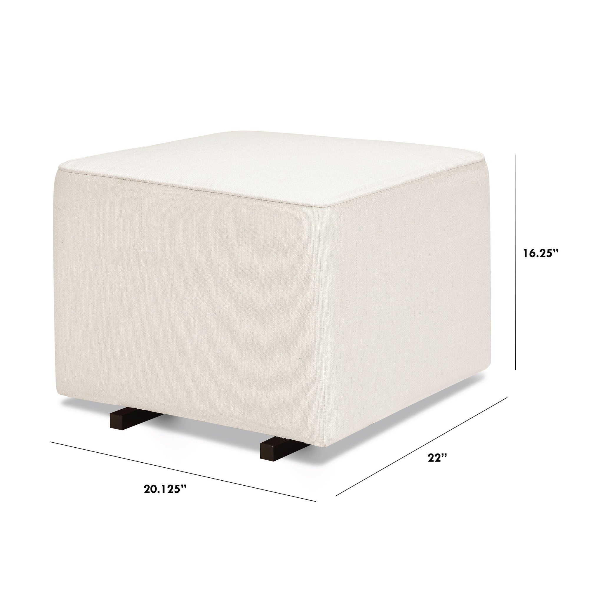 M13985PCM,DaVinci,Davinci Universal Gliding Ottoman in Performance Cream Linen
