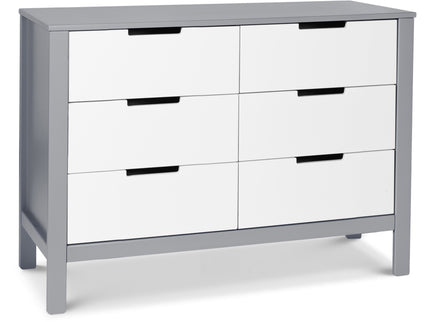 F11926GW,Carter's,Colby 6-Drawer Double Dresser in Grey and White