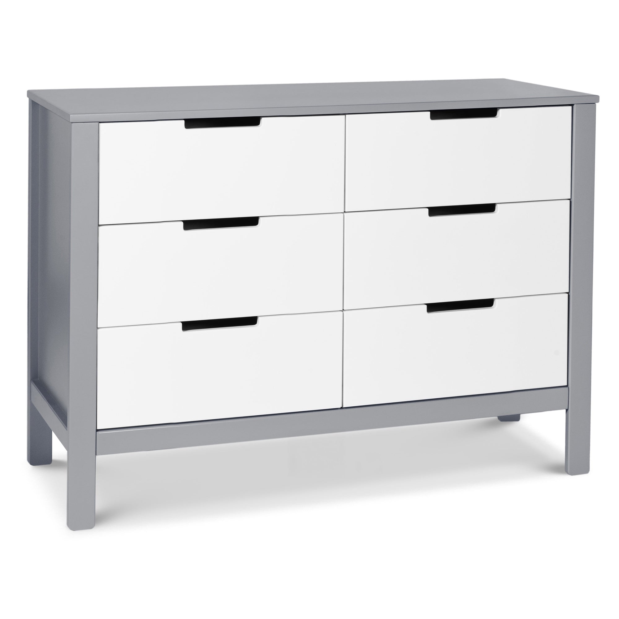 F11926GW,Carter's,Colby 6-Drawer Double Dresser in Grey and White