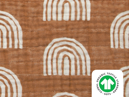 T29035,Babyletto,Rainbow Muslin Crib Sheet in GOTS Certified Organic Cotton