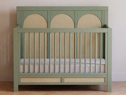 M24801FSPSEW,Namesake,Eloise 4-in-1 Convertible Crib in French Sage and Performance Sand Eco-Weave