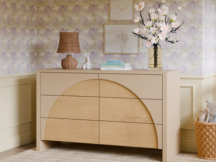 M30216TPESH,Babyletto,Moab 6-Drawer Assembled Dresser in Taupe/Ash