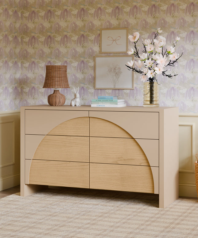 M30216TPESH,Babyletto,Moab 6-Drawer Assembled Dresser in Taupe/Ash