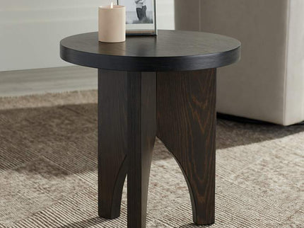 Hendrik 18 3/4" Wide Dark Wood Side Table