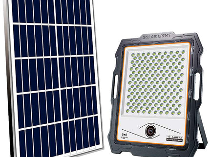 Hexo 15"H Black Outdoor Flood Light with Wifi IP Camera CCTV