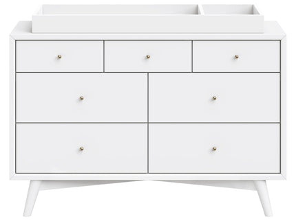 M15916W,Palma 7-Drawer Double Dresser  Assembled in White