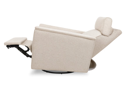 M17186PBEW,Namesake,Willa Plus Power Glider Recliner w/ Power Headrest in Performance Beach Eco-Weave