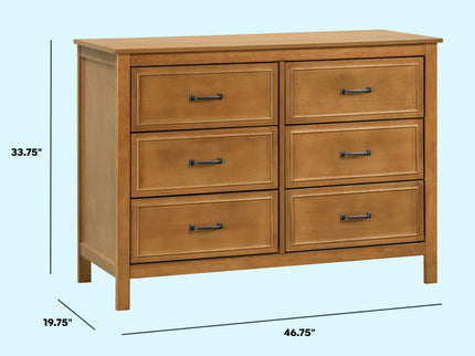M12826CT,DaVinci,Charlie 6-Drawer Double Dresser in Chestnut