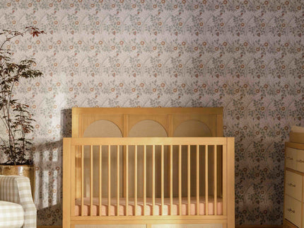 M24801HYPSEW,Namesake,Eloise 4-in-1 Convertible Crib in Honey & Performance Sand Eco-Weave