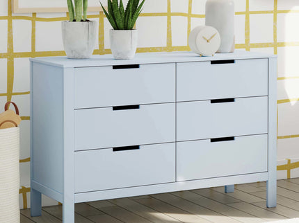 F11926PB,Carter's,Colby 6-Drawer Double Dresser in Powder Blue
