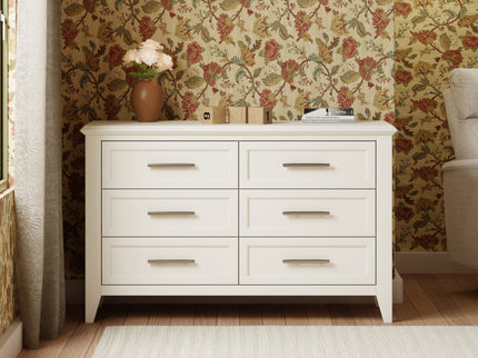 B14416RW,Monogram by Namesake,Beckett 6-Drawer Dresser in Warm White