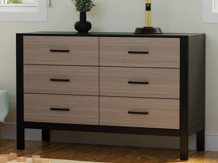 F23226ECWD,Carter's,Radley 6-Drawer Dresser in Ebony & Coastwood