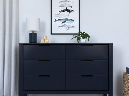 F11926V,Carter's,Colby 6-Drawer Double Dresser in Navy