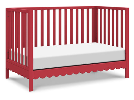 M27801TRD,DaVinci,Sammy Scallop 4-in-1 Convertible Crib in Strawberry Red