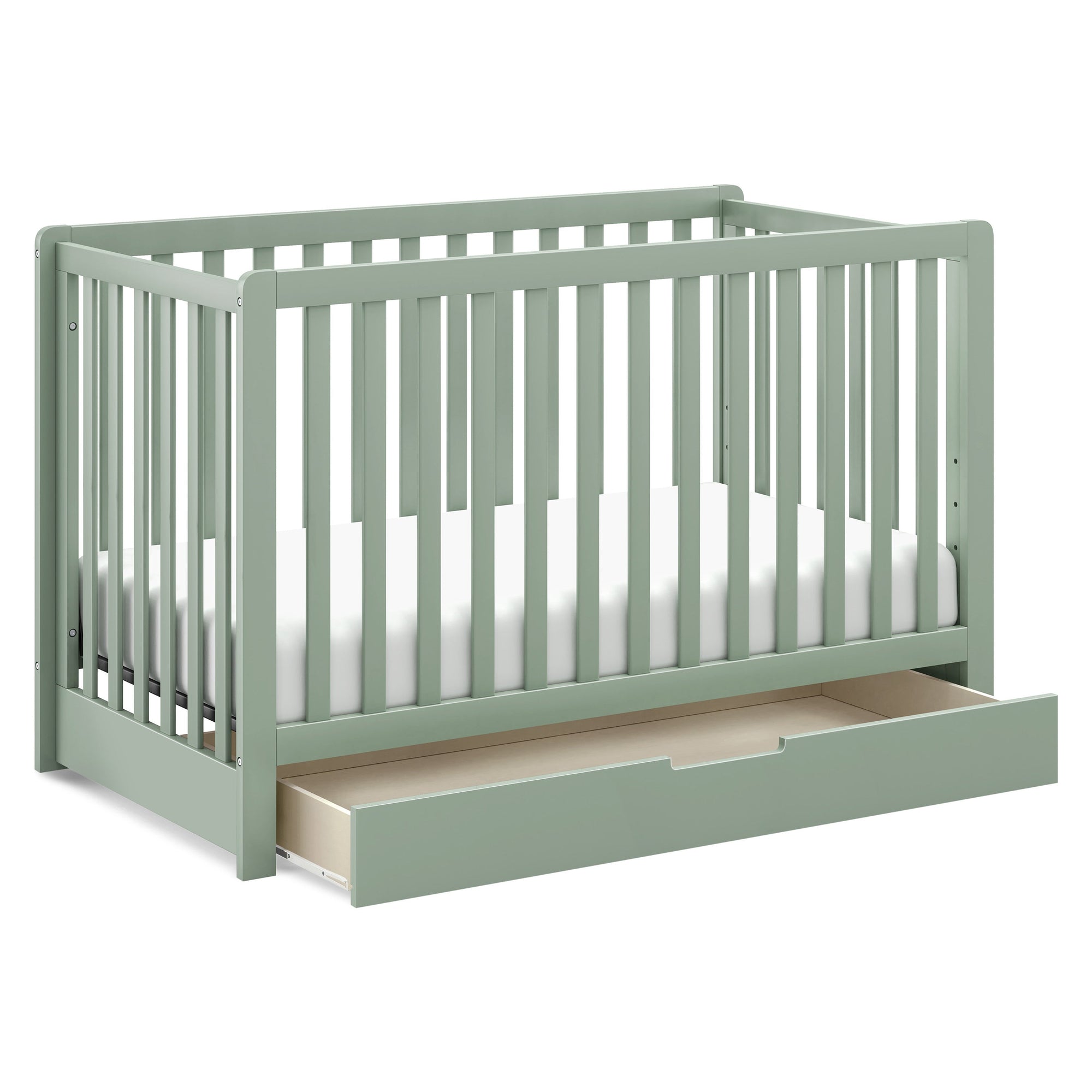 F11951LS,Carter's,Colby 4-in-1 Convertible Crib w/ Trundle Drawer in Light Sage