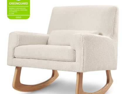 1085WBL,Nursery Works,Sleepytime Rocker in Ivory Boucle w/Light Legs