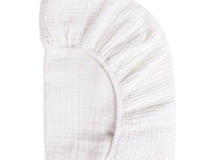 T29435,Babyletto,Plain White Muslin Crib Sheet in GOTS Certified Organic Cotton