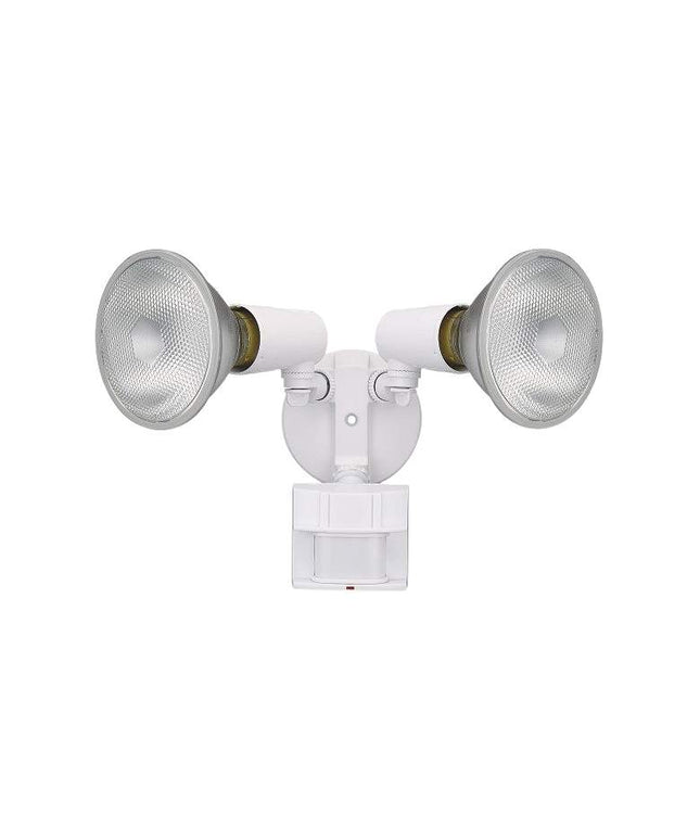 Hollis White 180 Degree Motion Sensor Outdoor Flood Light