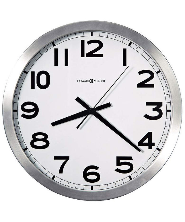 Howard Miller Spokane 15 3/4" Wide Aluminum Wall Clock