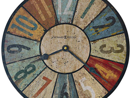 Howard Miller Sylvan II Aged Multicolor 13" Round Wall Clock