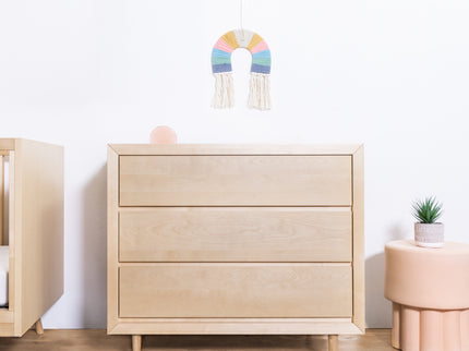 UB0320BR,Ubabub,Nifty 3-Drawer Dresser in Natural Birch