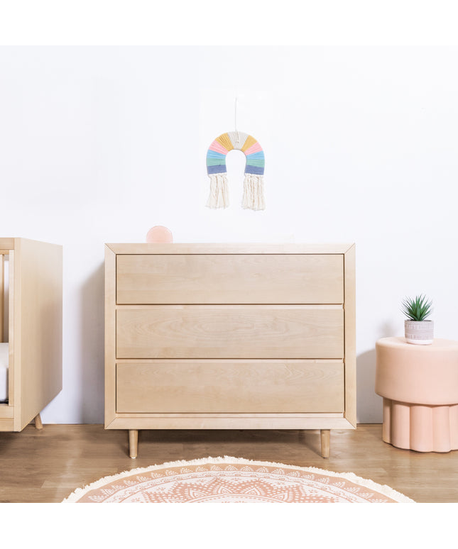 UB0320BR,Ubabub,Nifty 3-Drawer Dresser in Natural Birch