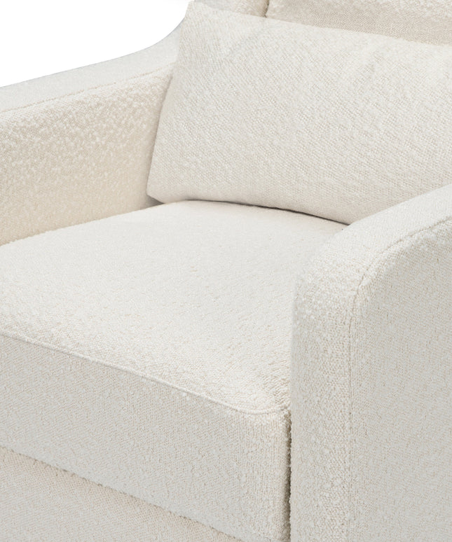 F18787WB,Carter's,Adrian Swivel Glider with Storage Ottoman in Ivory Boucle