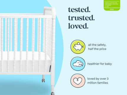 M7391W,DaVinci,Jenny Lind Stationary Crib In White Finish