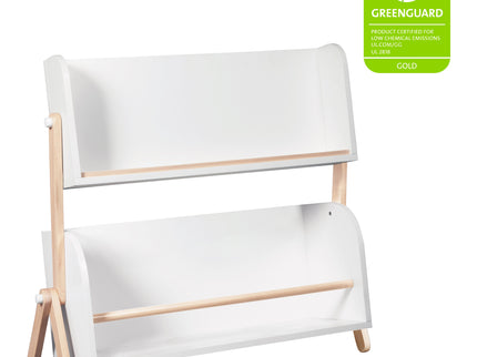 M10611WNX,Babyletto,Tally Storage and Bookshelf in White and Washed Natural Finish