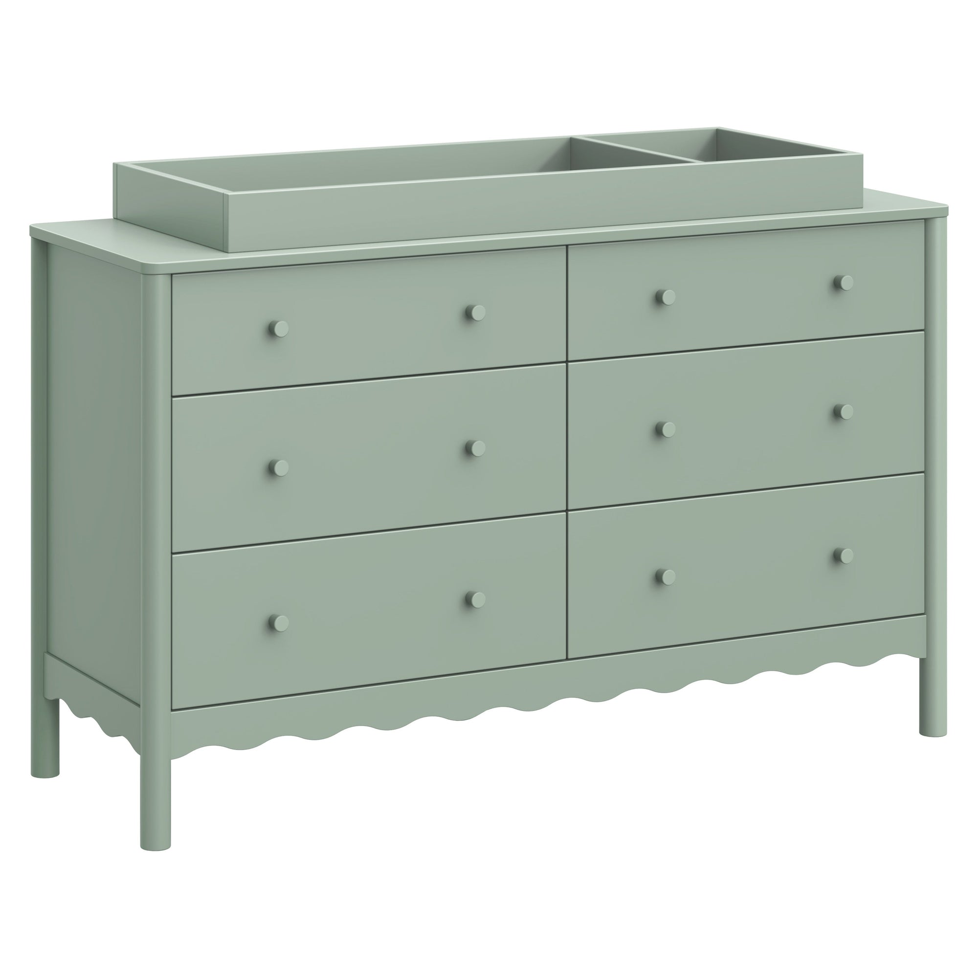 M27916LS,Swell 6-Drawer Assembled Dresser in Light Sage