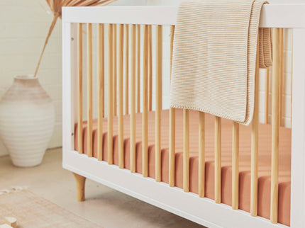 M9001WN,Babyletto,Lolly 3-in-1 Convertible Crib w/Toddler Bed Conversion Kit in White/Natural