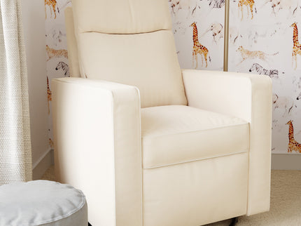 M19787NO,DaVinci,Gabby Pillowback Swivel Glider in Natural Oat